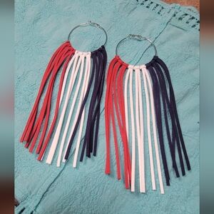 Patriotic Macrame Hoops